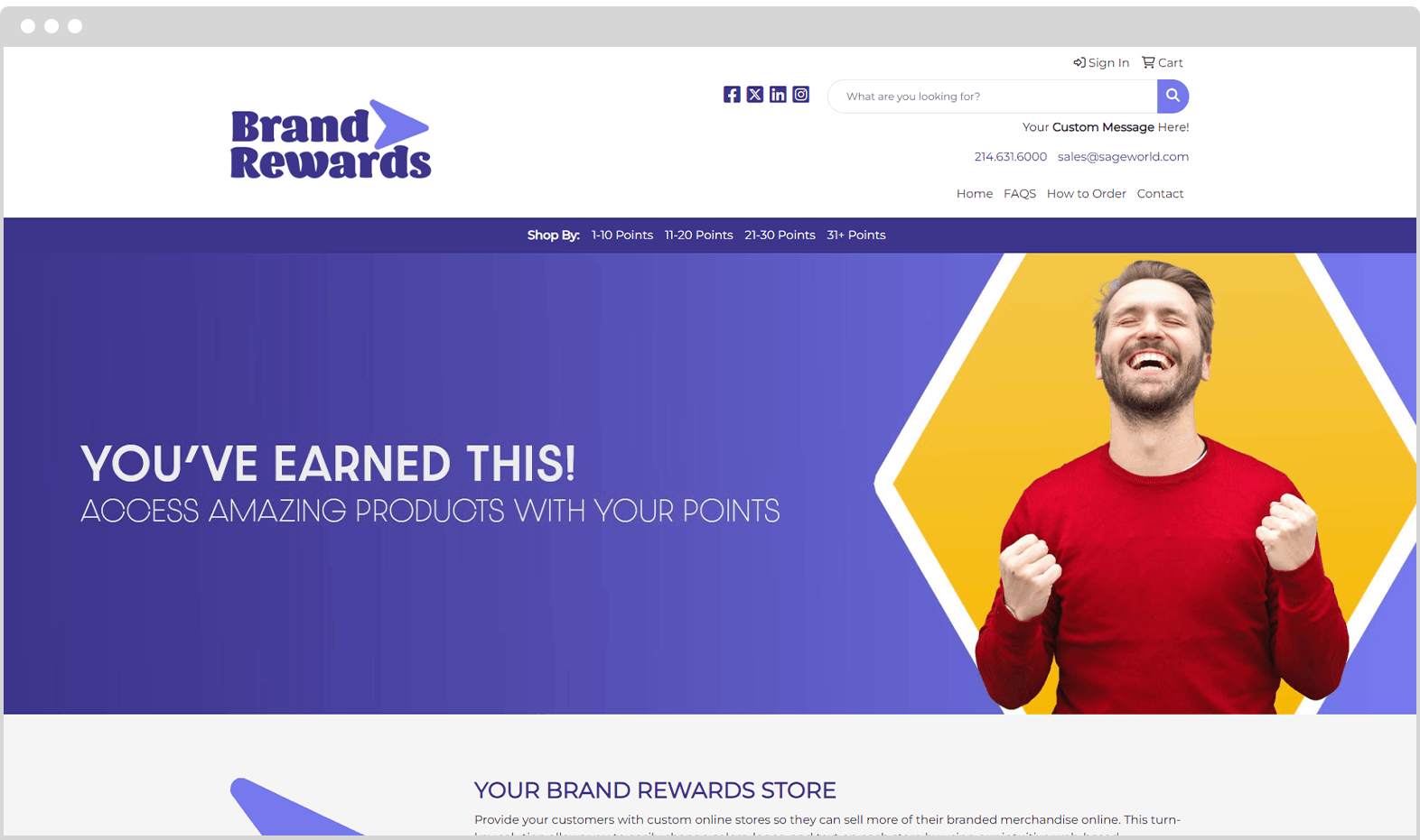 Rewards Company Store Example