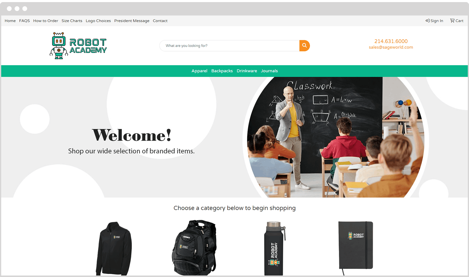 Schools Company Store Example