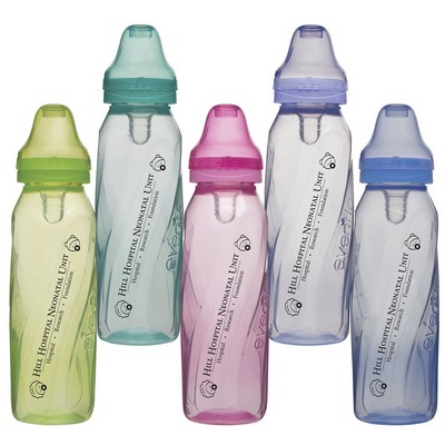8 oz Assorted Color Evenflo Baby Bottles